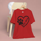 Dog Mom Heart Paw T-Shirt