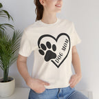 Dog Mom Heart Paw T-Shirt