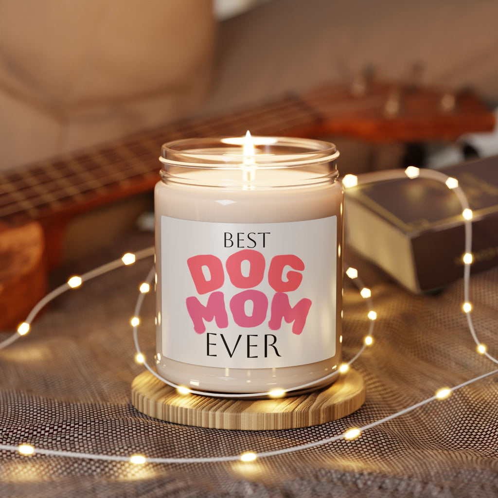 Best Dog Mom Ever Soy Candle — 9oz Scented Gift for Dog Lovers