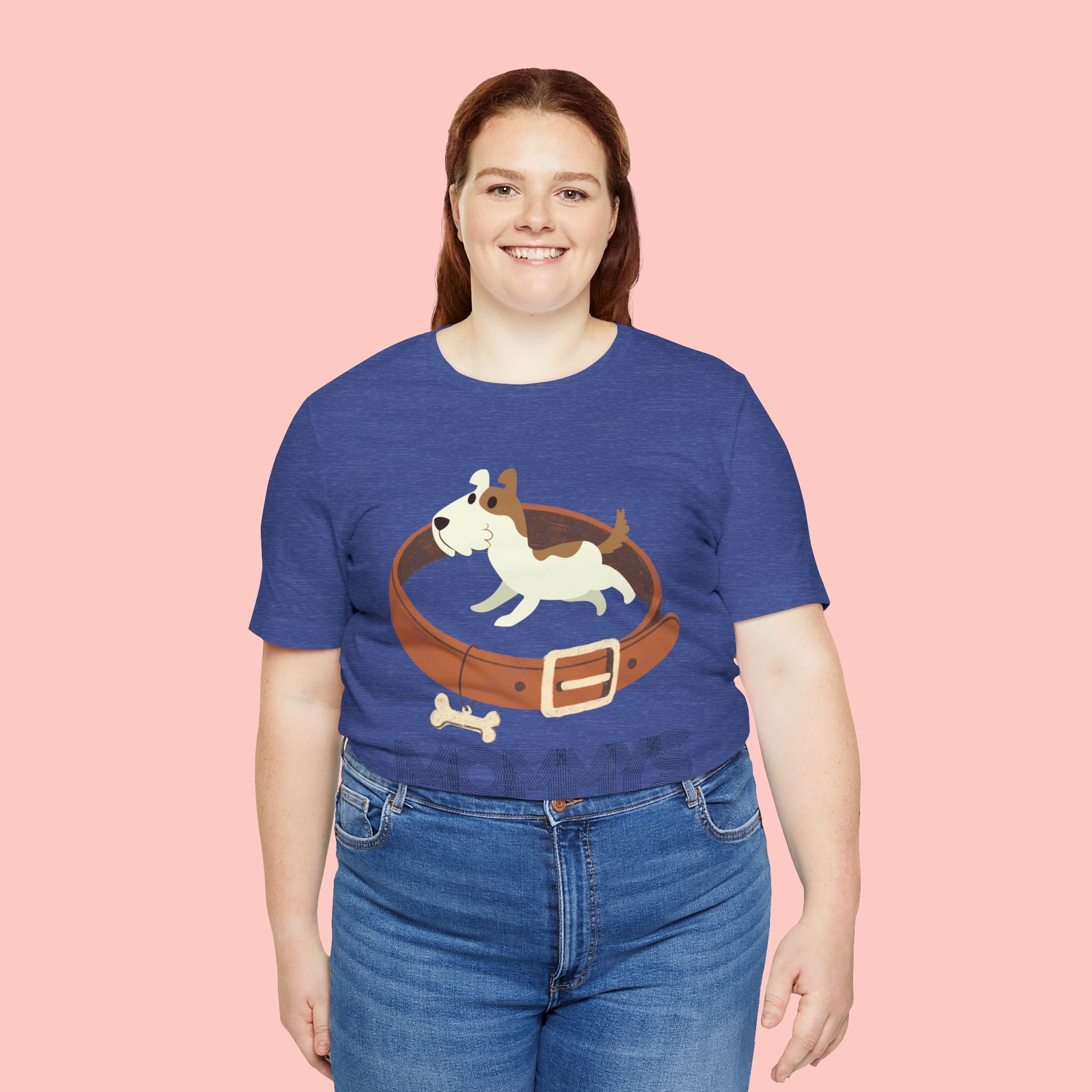 Mommy's Dog T-Shirt – Cute Puppy & Collar Graphic Tee for Dog Moms