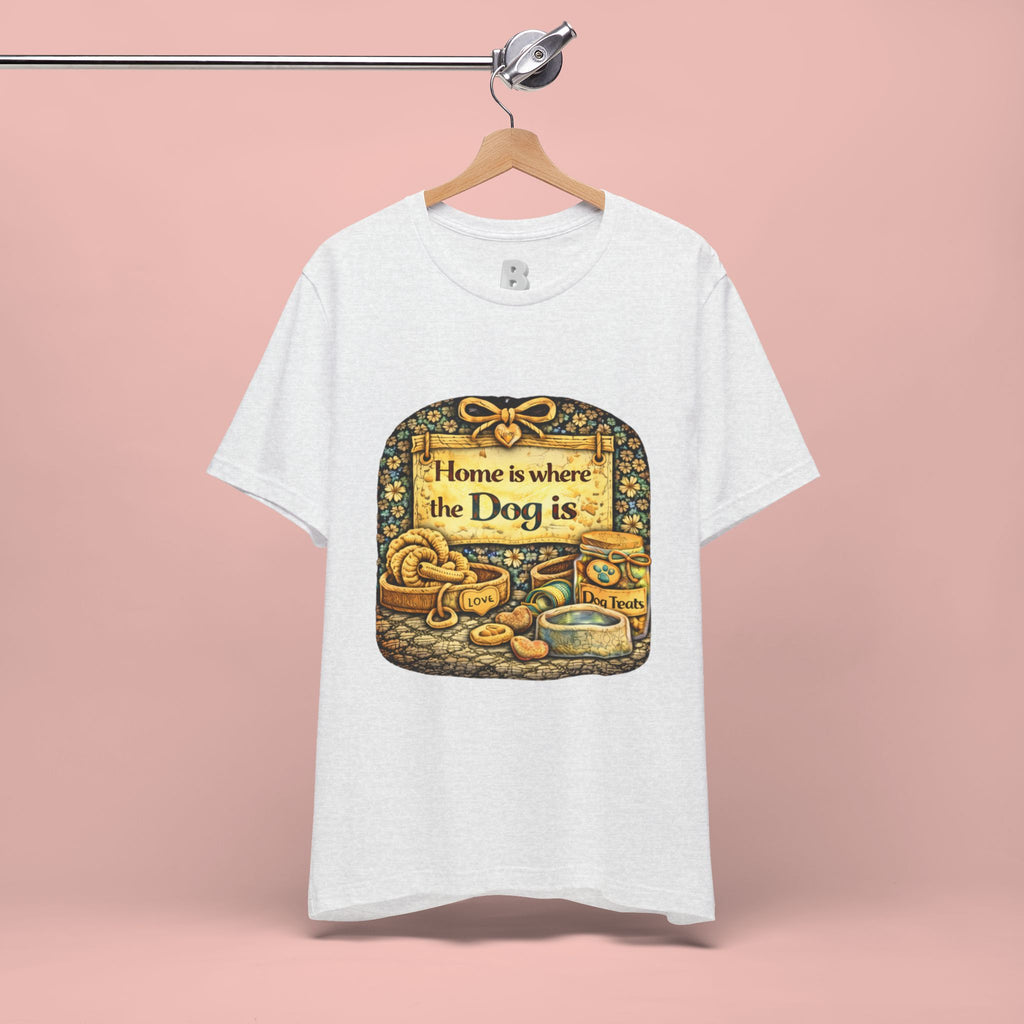 Home Is Where the Dog Is T-Shirt — Cozy Vintage Dog Lover Tee