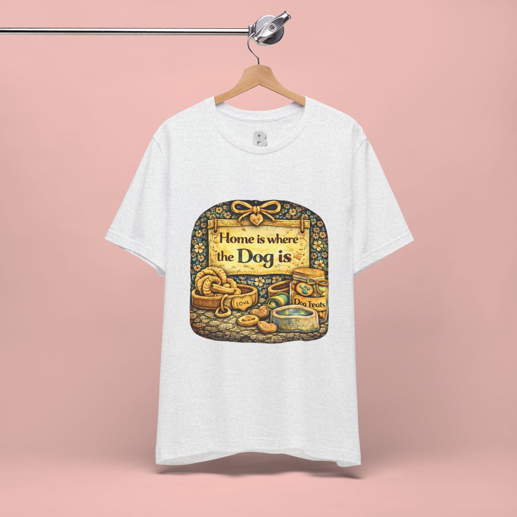 Home Is Where the Dog Is T-Shirt — Cozy Vintage Dog Lover Tee