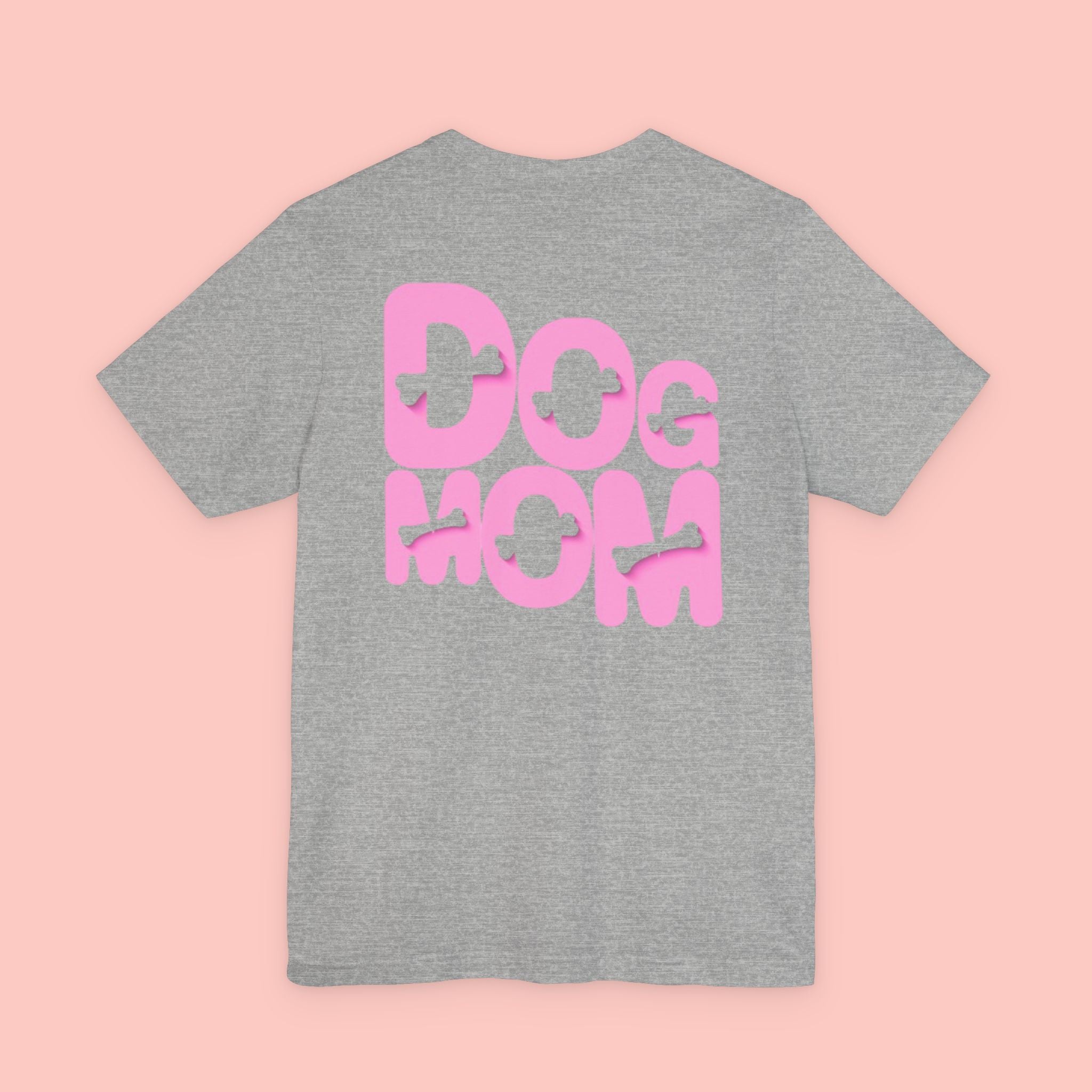 Dog Mom T-Shirt — Retro Pink Graphic Tee for Pet Lovers