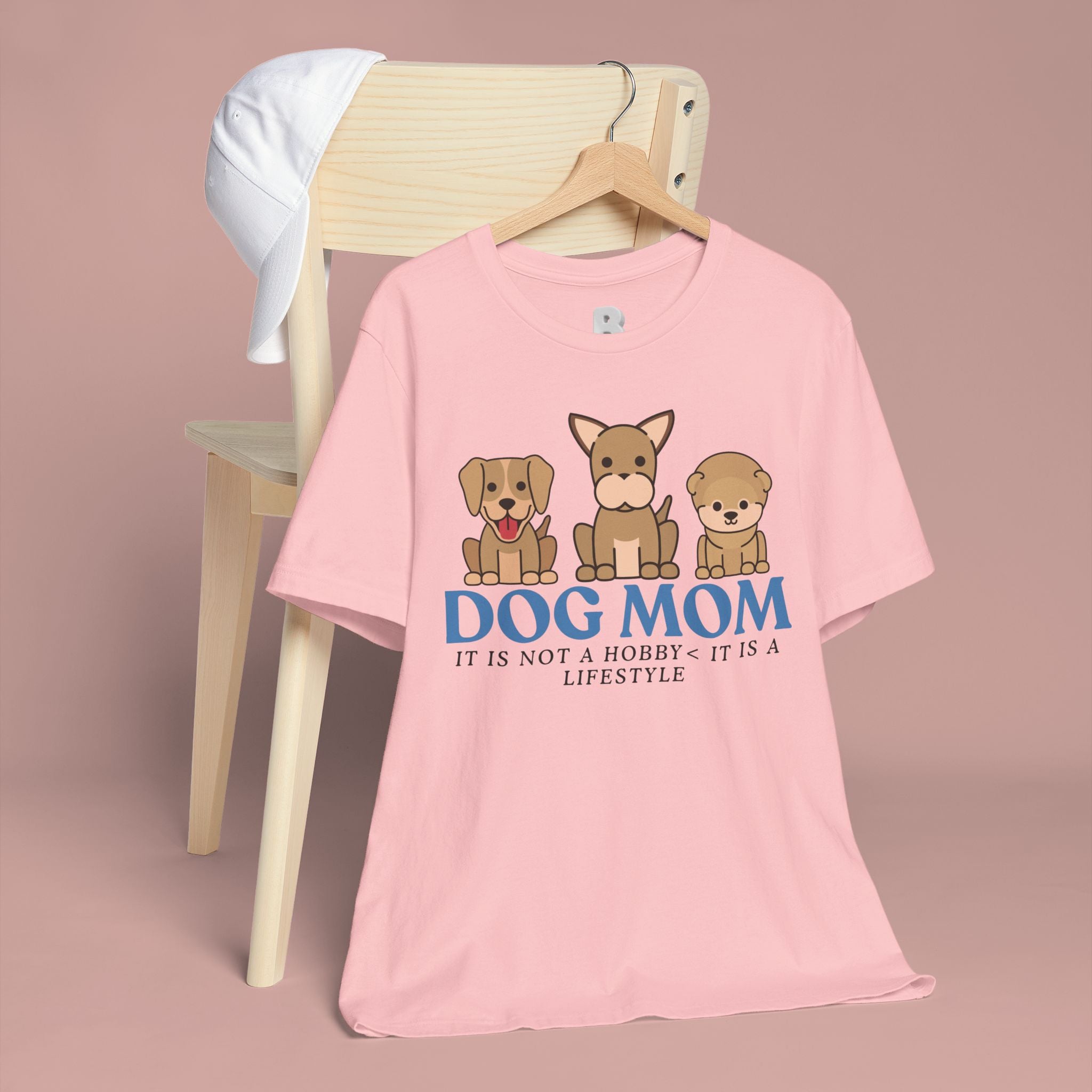 Dog Mom Tee — "Dog Mom: It Is Not A Hobby, It Is A Lifestyle" Cute Puppy Graphic T‑Shirt