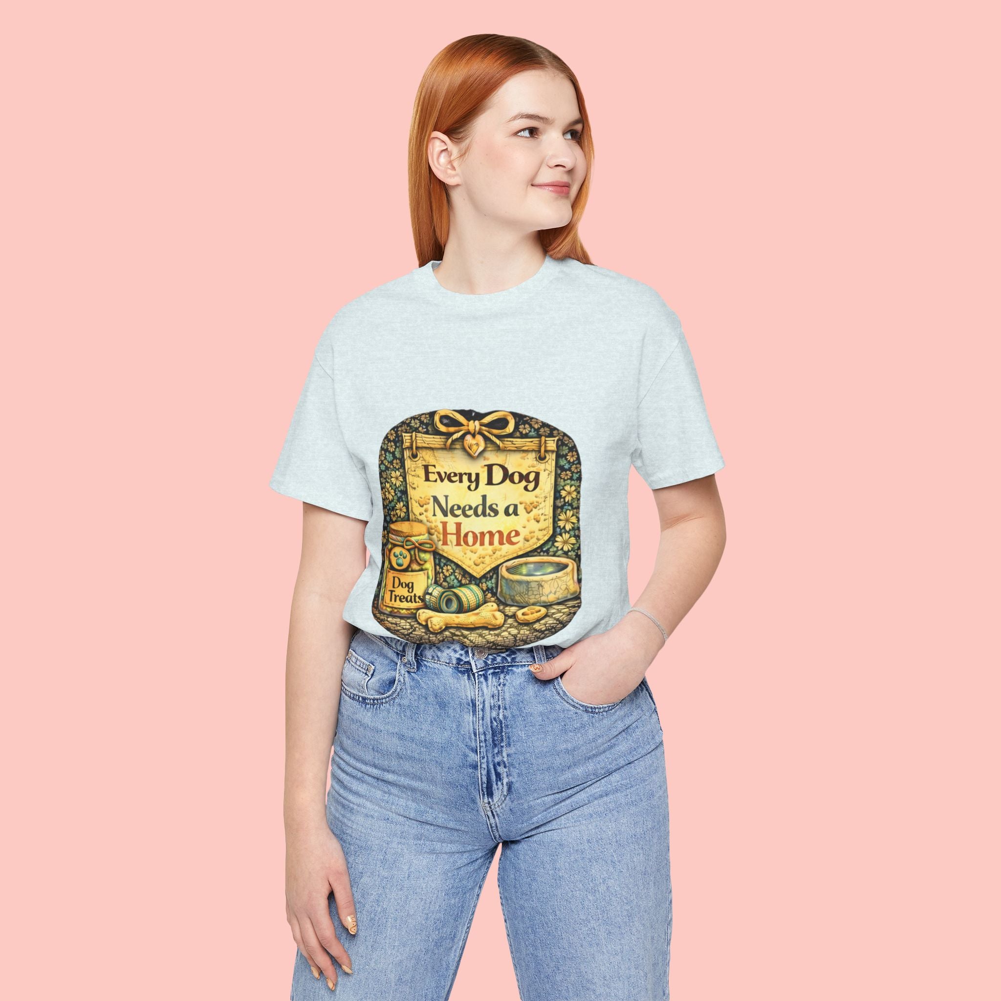 Dog Rescue Tee — "Every Dog Needs a Home" Shelter Support T-Shirt