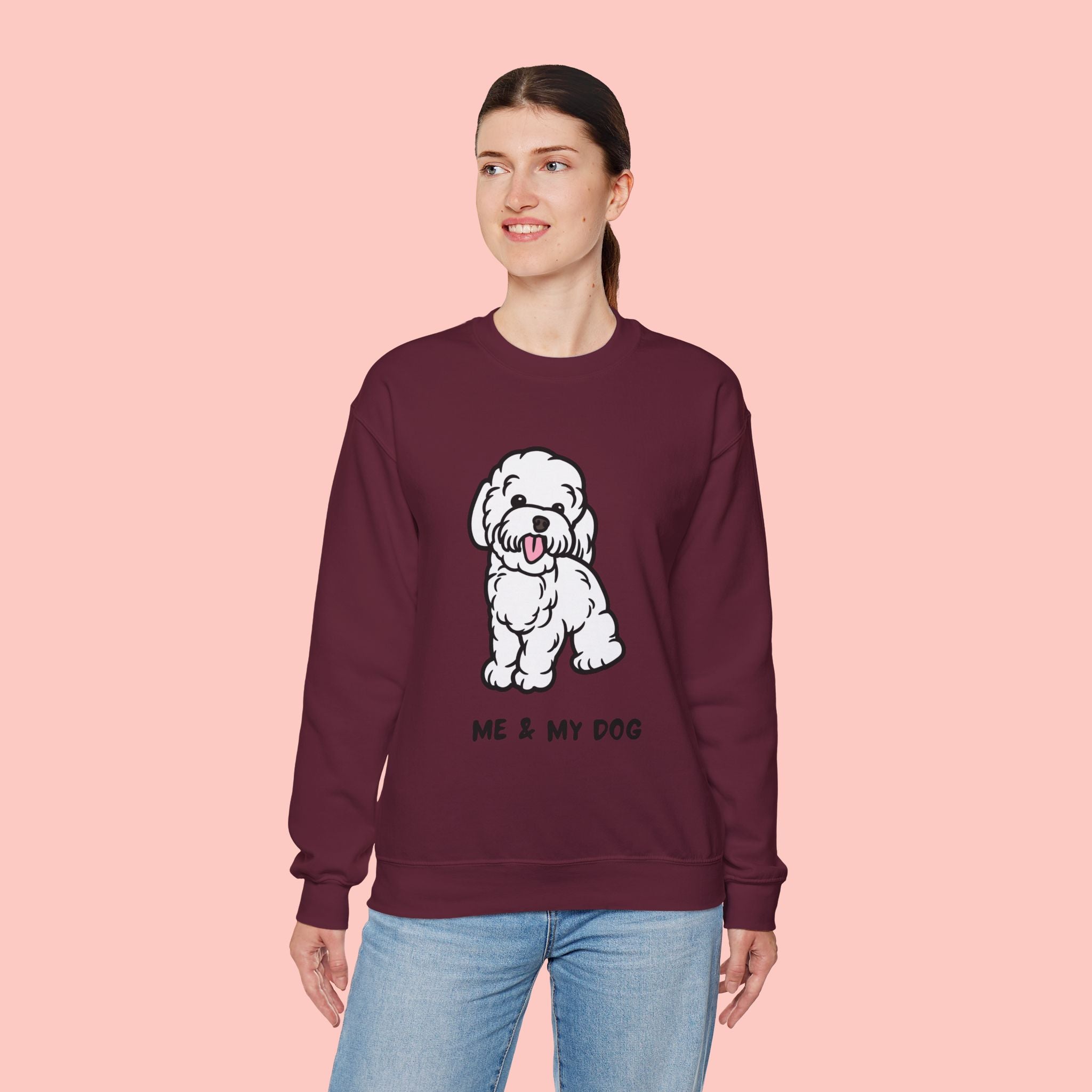 Me & My Dog Cute Doodle Crewneck Sweatshirt