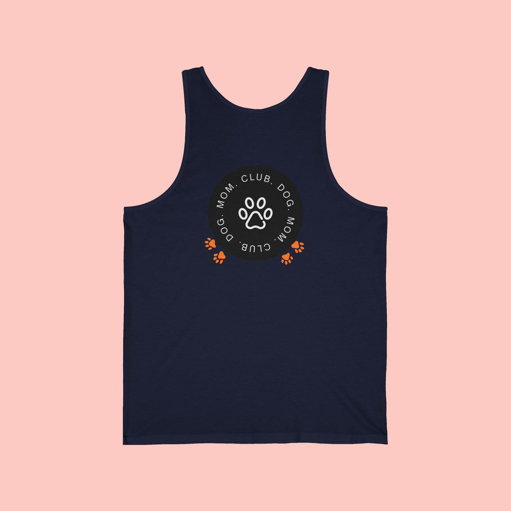 Dog Mom Club Tank Top — Paw Print Graphic Women’s Pet Lover Shirt