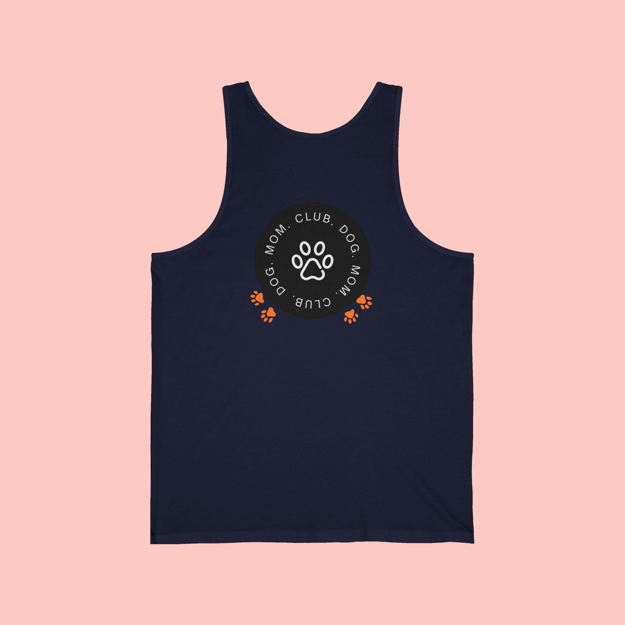 Dog Mom Club Tank Top — Paw Print Graphic Women’s Pet Lover Shirt