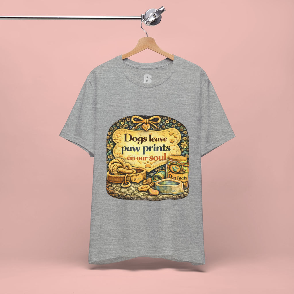 Dogs Leave Paw Prints Tee – Vintage Pet Lover T‑Shirt