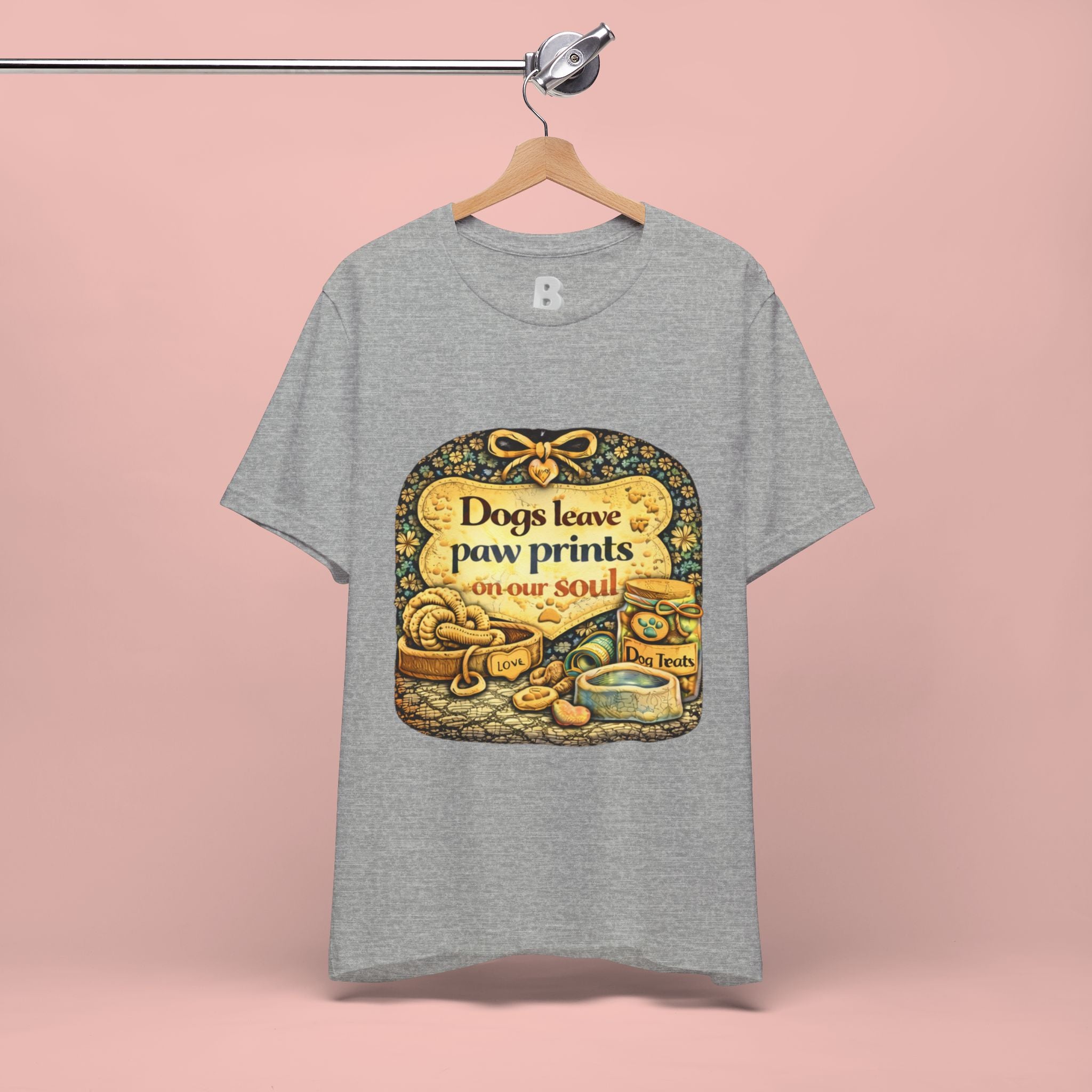 Dogs Leave Paw Prints Tee – Vintage Pet Lover T‑Shirt