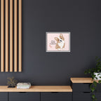 Framed Canvas Print — "First My Dog, Then Everything Else" Corgi Wall Art