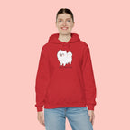 Pomeranian 'Mom's Little Child' Hoodie – Cute White Dog Graphic Pullover