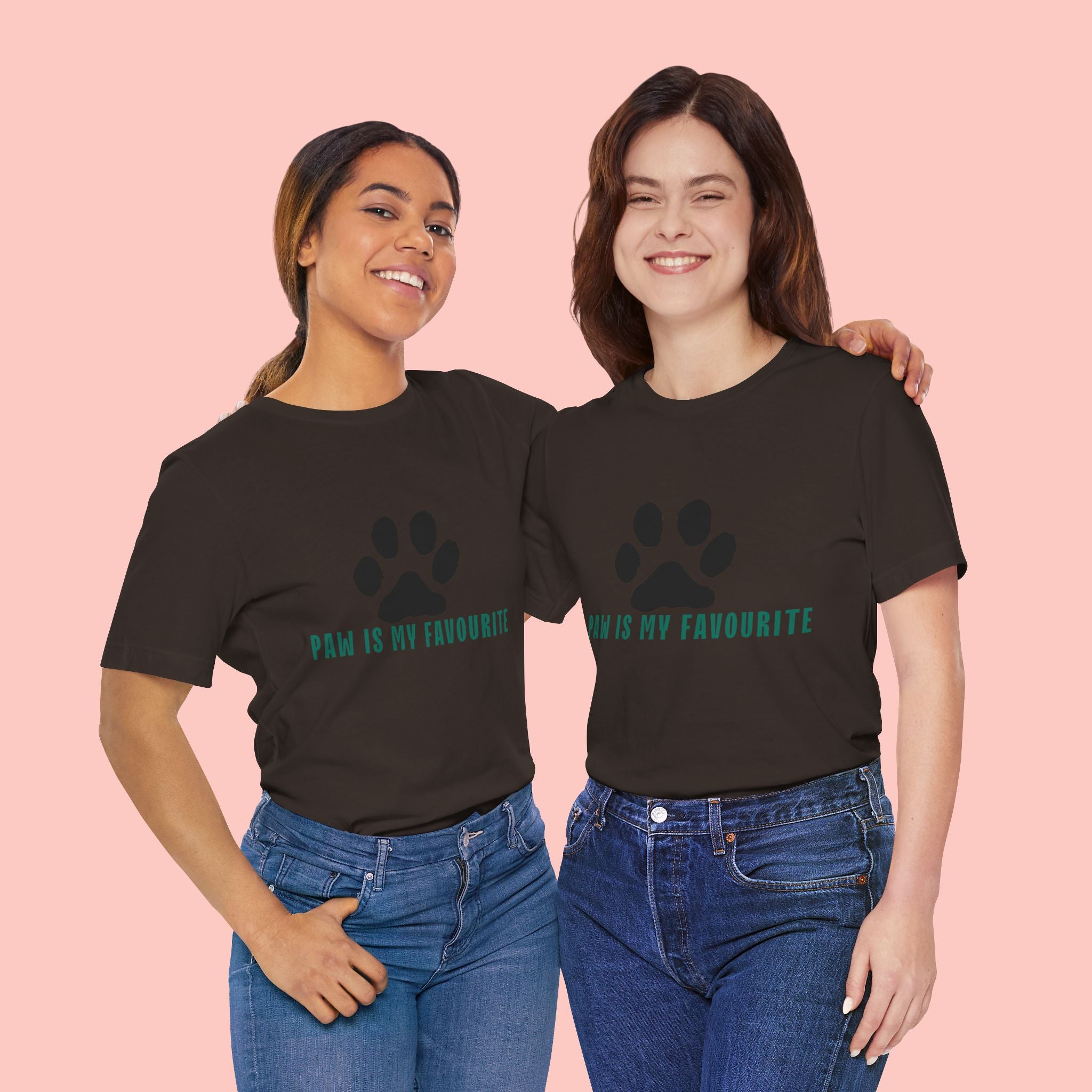Paw Is My Favourite T‑Shirt — Dog Lover Paw Print Tee
