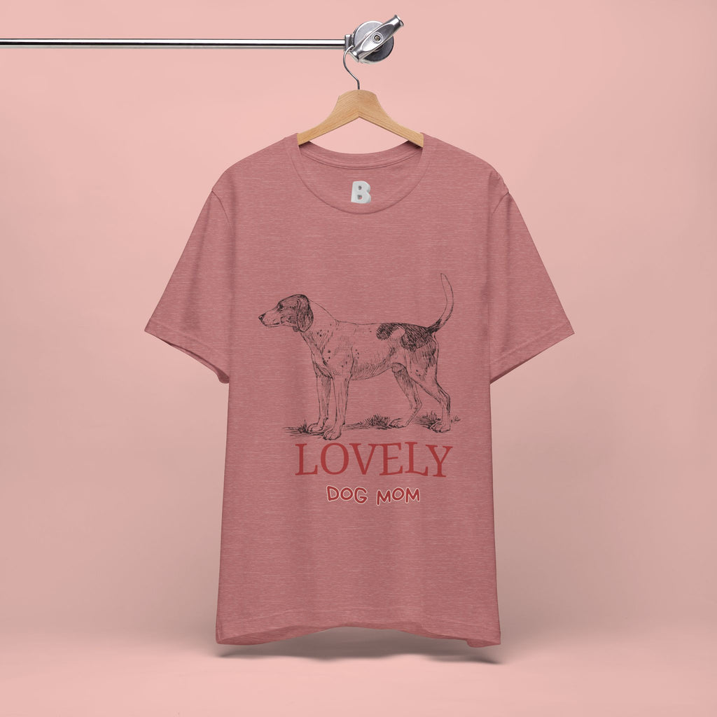 Lovely Dog Mom T-Shirt — Vintage Sketch Dog Graphic Tee