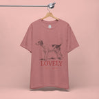 Lovely Dog Mom T-Shirt — Vintage Sketch Dog Graphic Tee