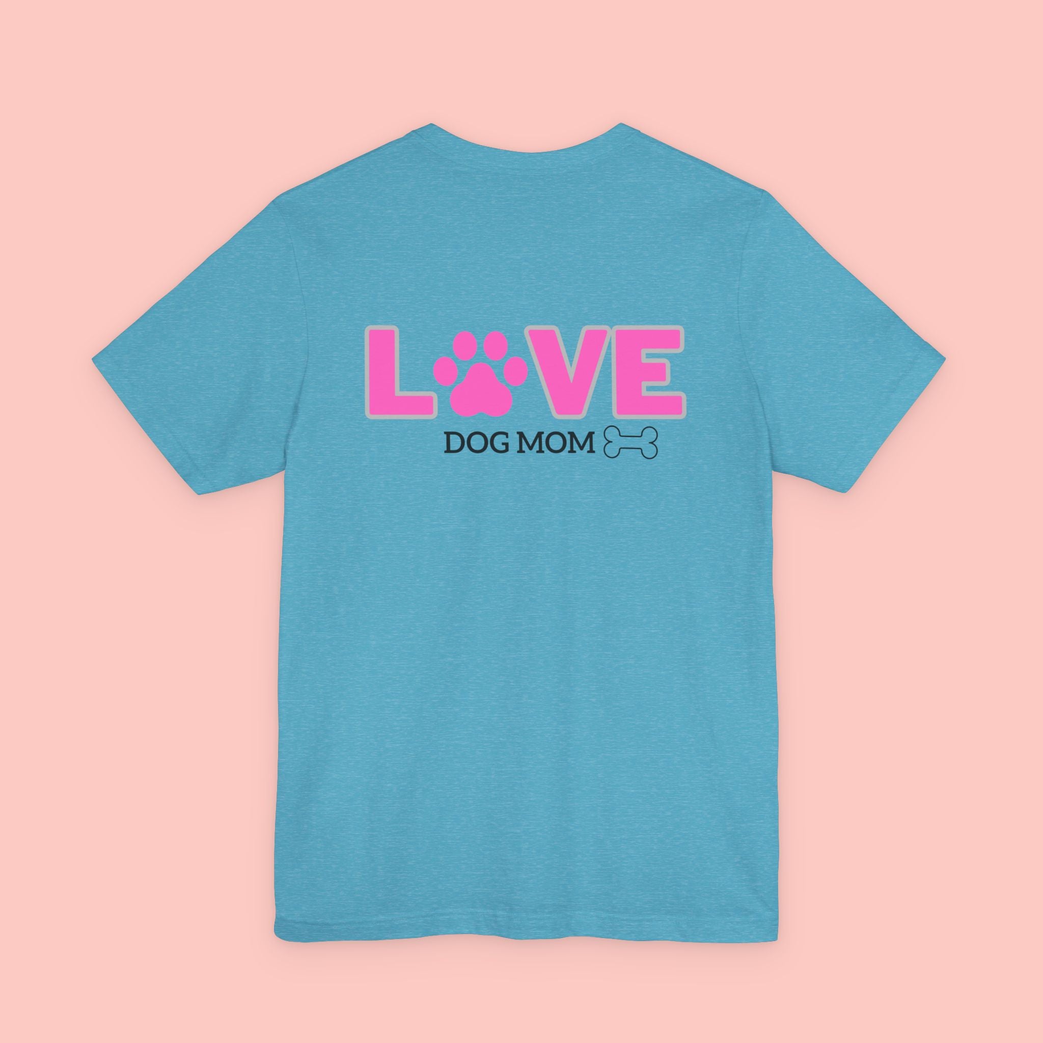 Dog Mom Love T-Shirt — "LOVE" Paw Graphic Tee