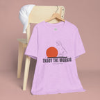 Enjoy the Morning Dog T-Shirt — Graphic Sunrise Pet Lover Tee