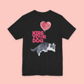 Kiss Your Dog Tee — Corgi Heart Balloon Graphic T-Shirt