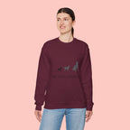 My Dog > People Sweatshirt - Cute Dog Silhouette Crewneck for Dog Lovers