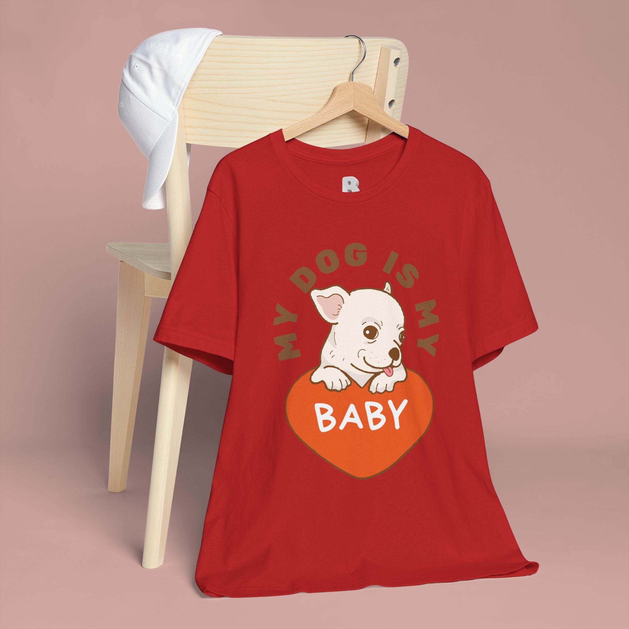 My Dog Is My Baby T-Shirt — Cute Puppy Heart Tee for Dog Lovers