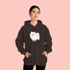 Pomeranian 'Mom's Little Child' Hoodie – Cute White Dog Graphic Pullover
