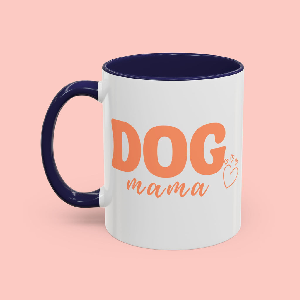 Dog Mama Coffee Mug — Cute Heart Accent Ceramic Mug (11/15 oz)