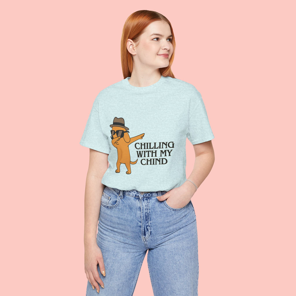 Chilling With My Chind T-Shirt — Funny Dabbing Cat Graphic Tee