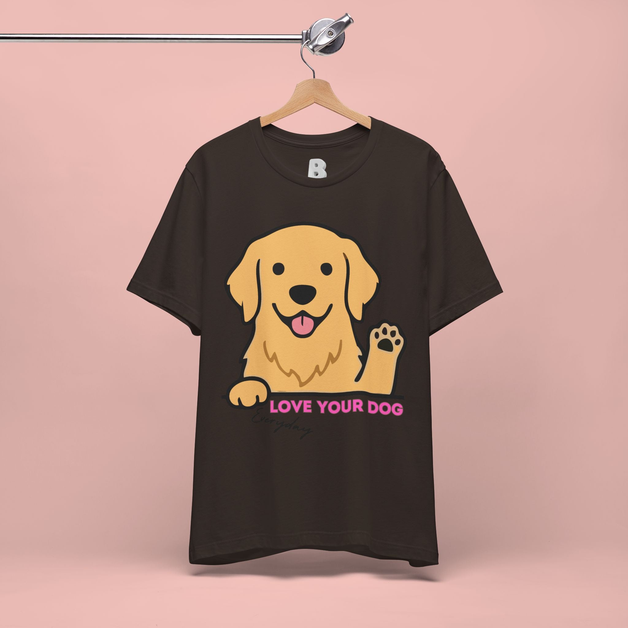 Love Your Dog Tee — Cute Golden Retriever Graphic T-Shirt