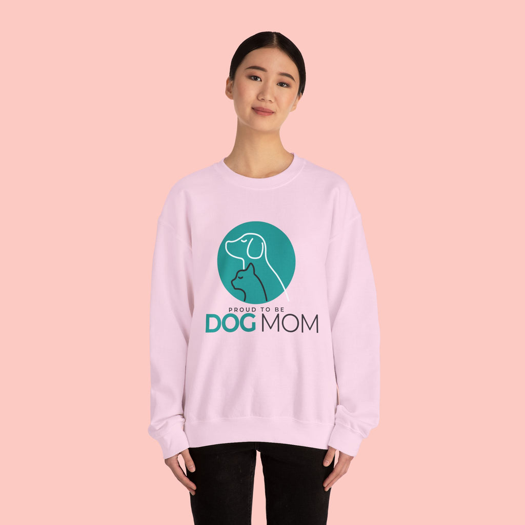 Dog Mom Crewneck Sweatshirt – Proud To Be Dog Mom Graphic Pullover