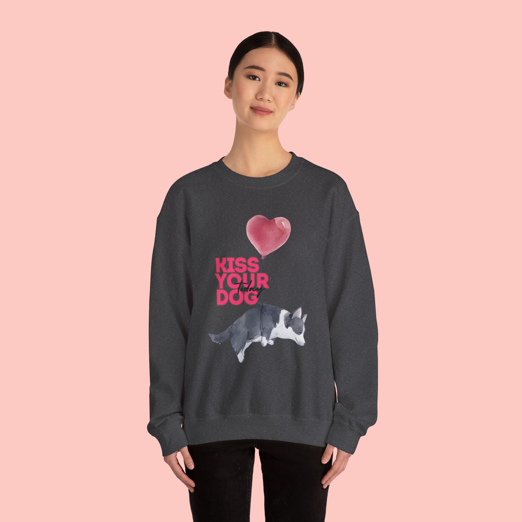 Kiss Your Dog Crewneck Sweatshirt
