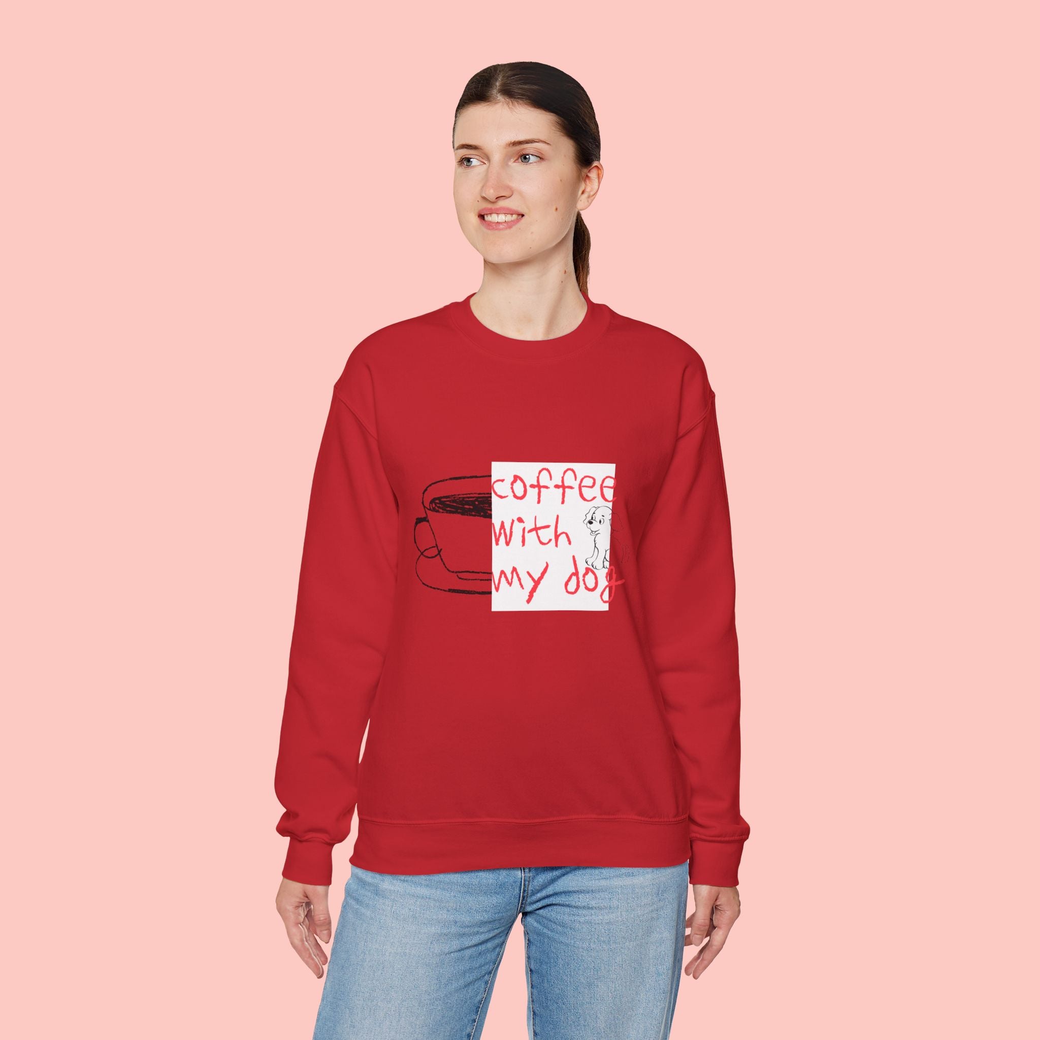 Coffee With My Dog Crewneck Sweatshirt