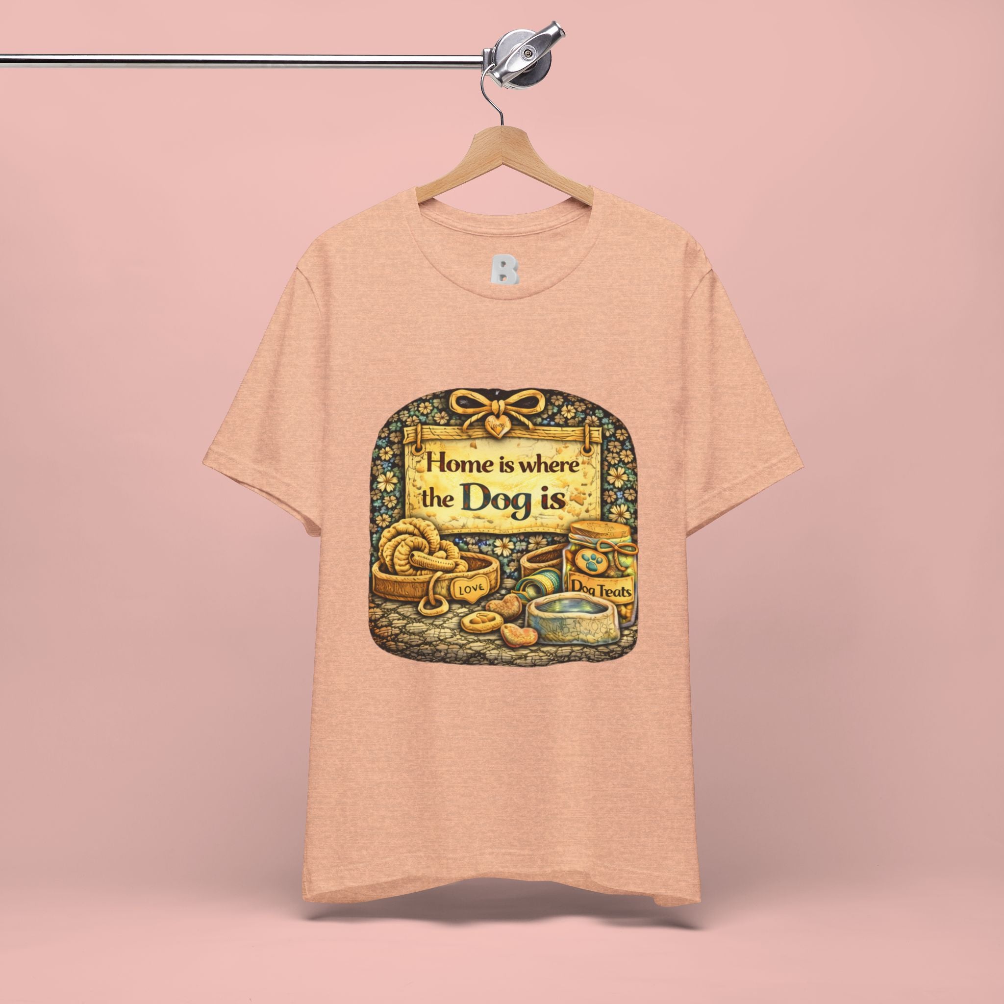 Home Is Where the Dog Is T-Shirt — Cozy Vintage Dog Lover Tee