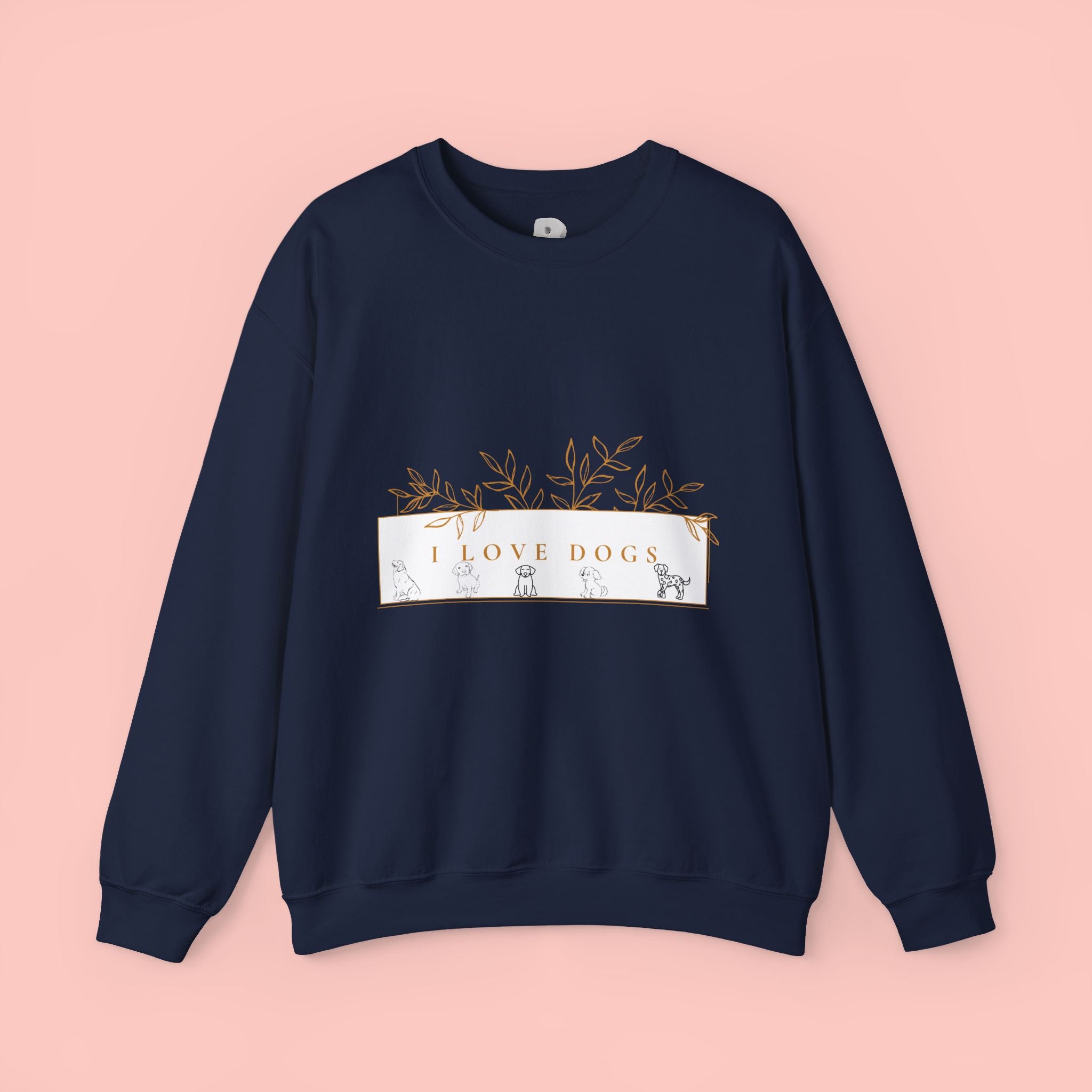 I Love Dogs Floral Crewneck Sweatshirt