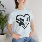 Dog Mom Heart Paw T-Shirt