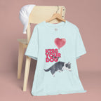 Kiss Your Dog T-Shirt — Cute Corgi with Heart Balloon Pet Lover Tee