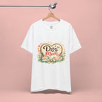 Dog Mom T-Shirt – Floral Heart Paw Design
