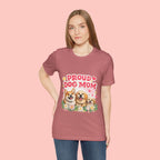 Proud Dog Mom T-Shirt — Cute Corgi & Golden Retriever Floral Tee for Pet Lovers