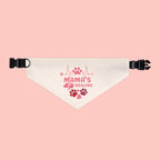 Mama's Healing Pet Bandana Collar — Pink Paw Print Dog & Cat Accessory