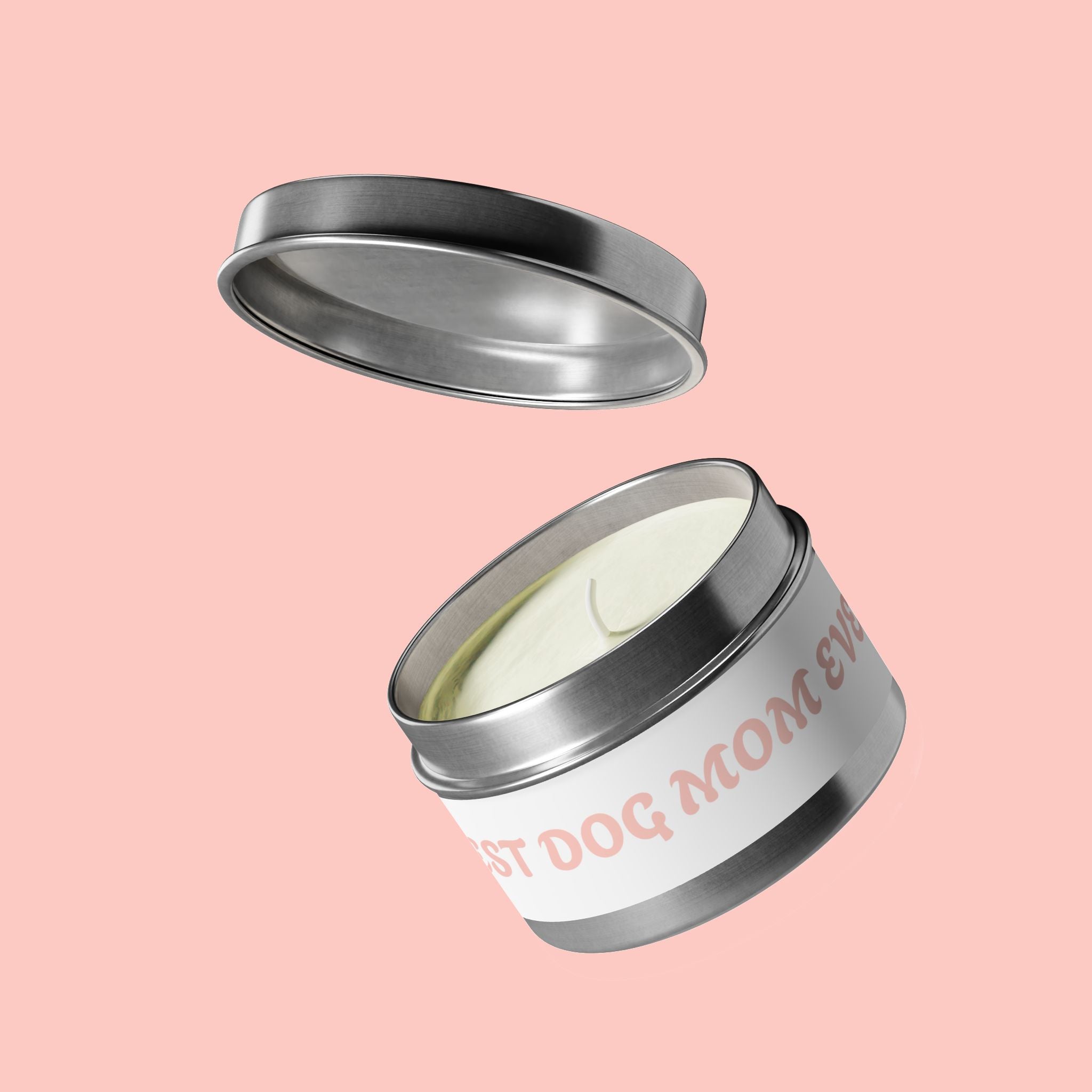 Tin Candle — "Best Dog Mom Ever" Scented Tin Candle | Gift for Dog Lovers