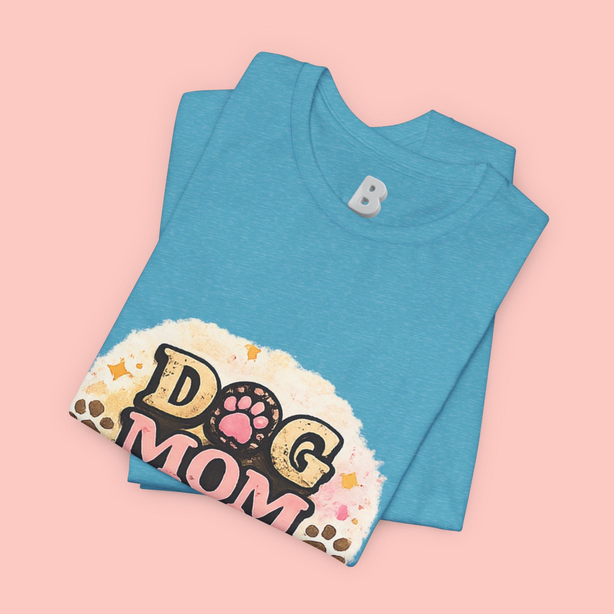 Dog Mom T-Shirt – "Loving My Dog Life" Cute Paw Print Tee for Pet Moms