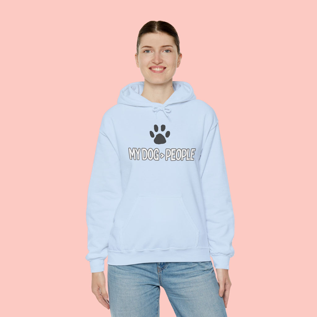 My Dog People Hoodie — Paw Print Graphic Dog Lover Sweatshirt
