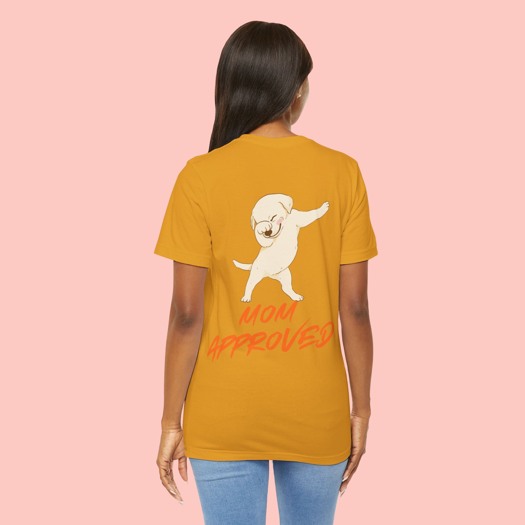 Mom Approved Tee — Cute Dabbing Puppy Graphic T-Shirt