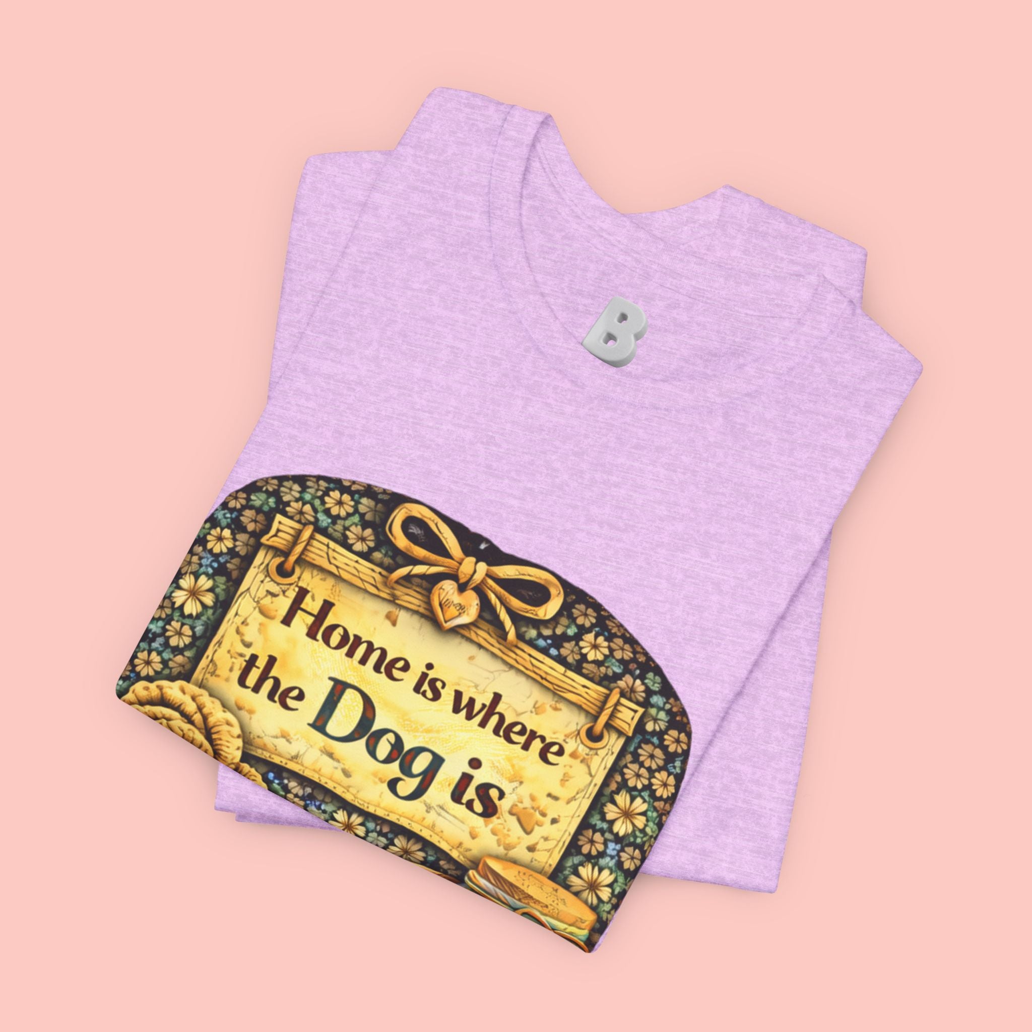 Home Is Where the Dog Is T-Shirt — Cozy Vintage Dog Lover Tee