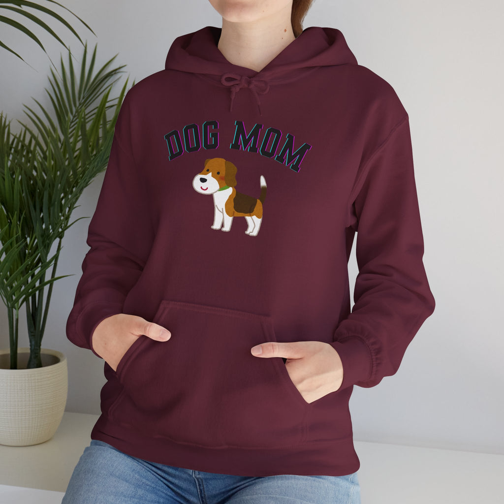 Dog Mom Hoodie — Cute Beagle Graphic Sweatshirt for Pet Lovers