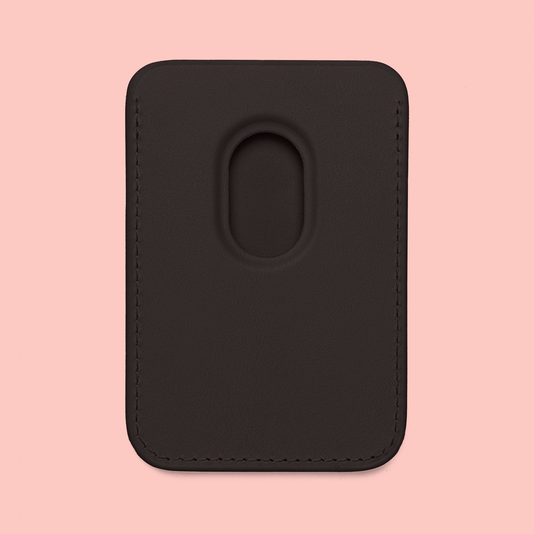 Dog Mom Vegan MagSafe Wallet — Pink Paw Text Card Sleeve