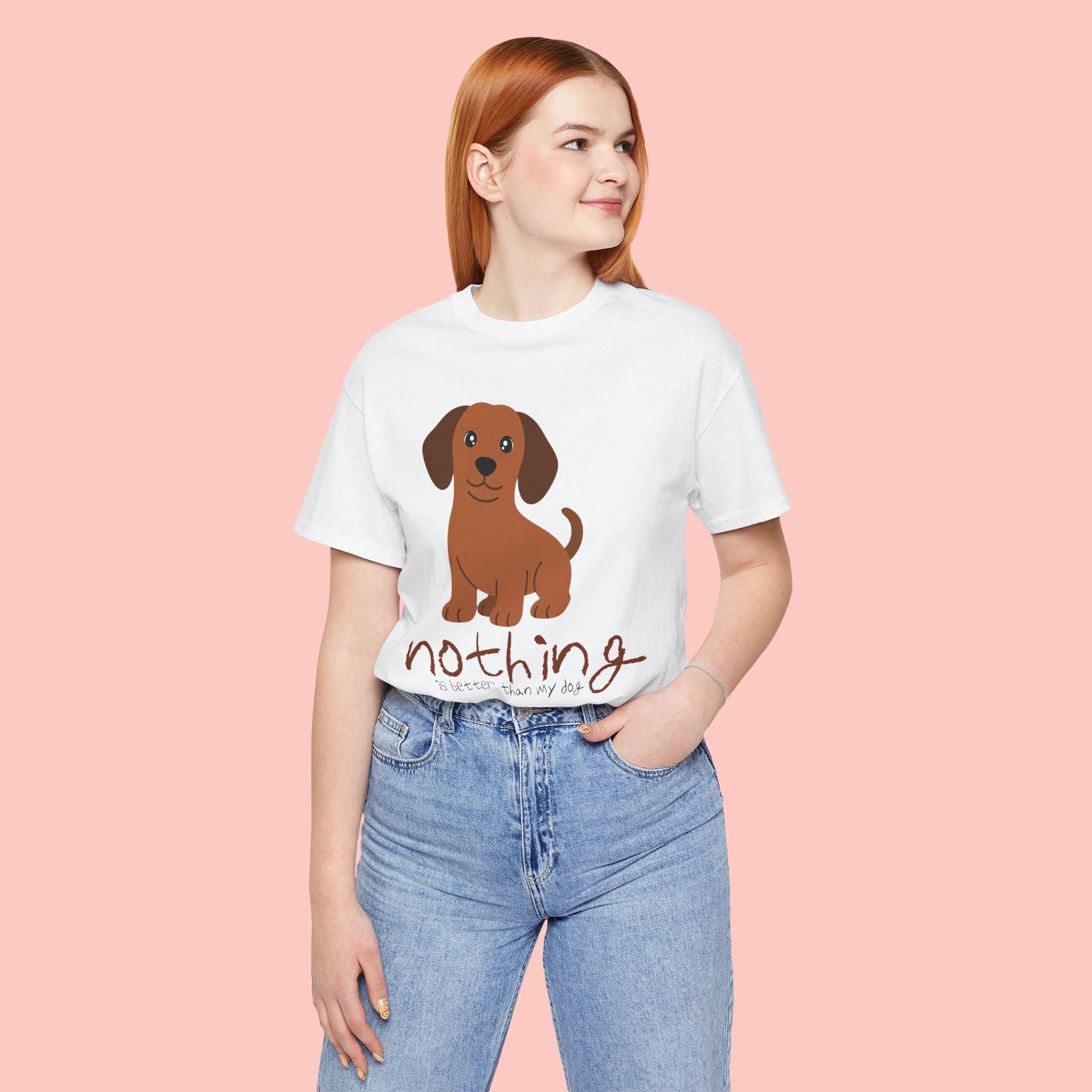 Dachshund Puppy Tee — "Nothing Better Than My Dog" Cute Dog Lover T-Shirt