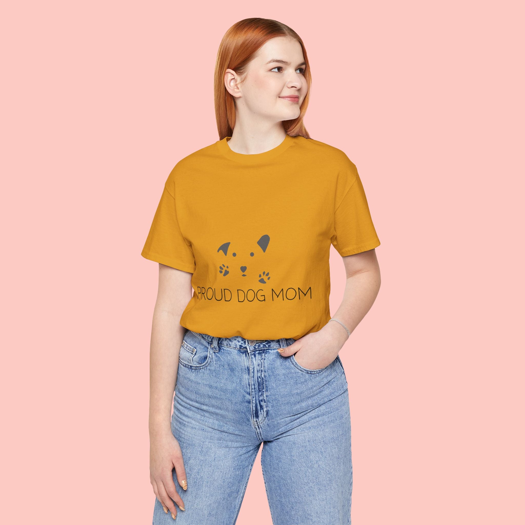 Proud Dog Mom T-Shirt — Cute Paw Print Dog Mom Tee