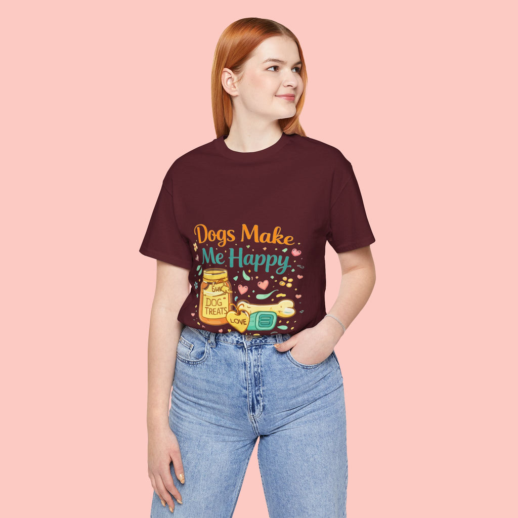 Dogs Make Me Happy T-Shirt