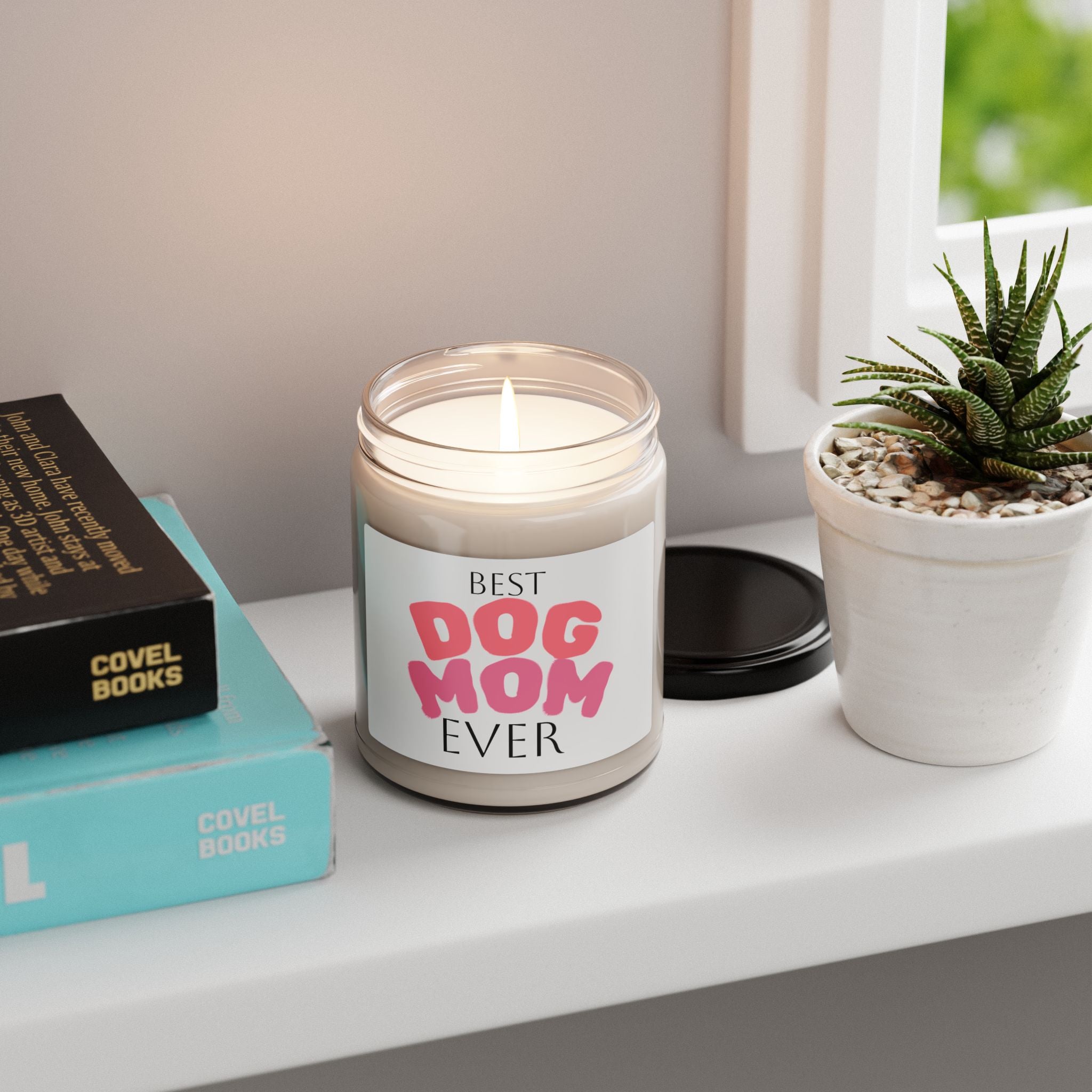 Best Dog Mom Ever Soy Candle — 9oz Scented Gift for Dog Lovers