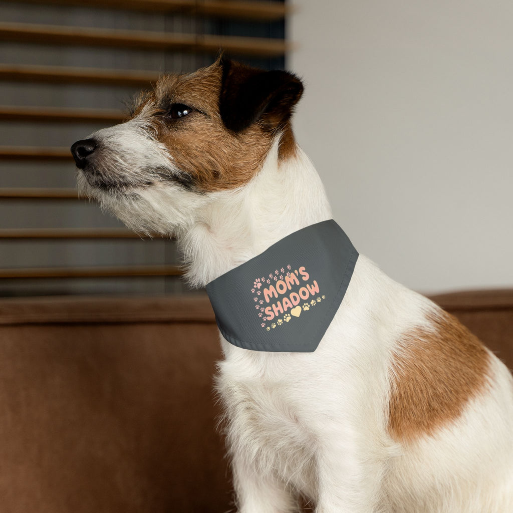 Mom's Shadow Pet Bandana Collar — Cute Paw Print Dog Collar Bandana